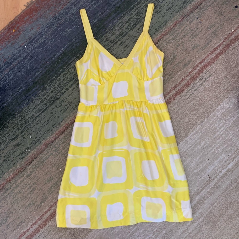 Banana Republic Yellow Silk Dress 2